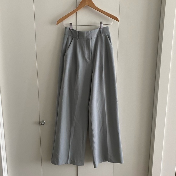 Oak and Fort light blue/grey trousers wide leg - Picture 1 of 6